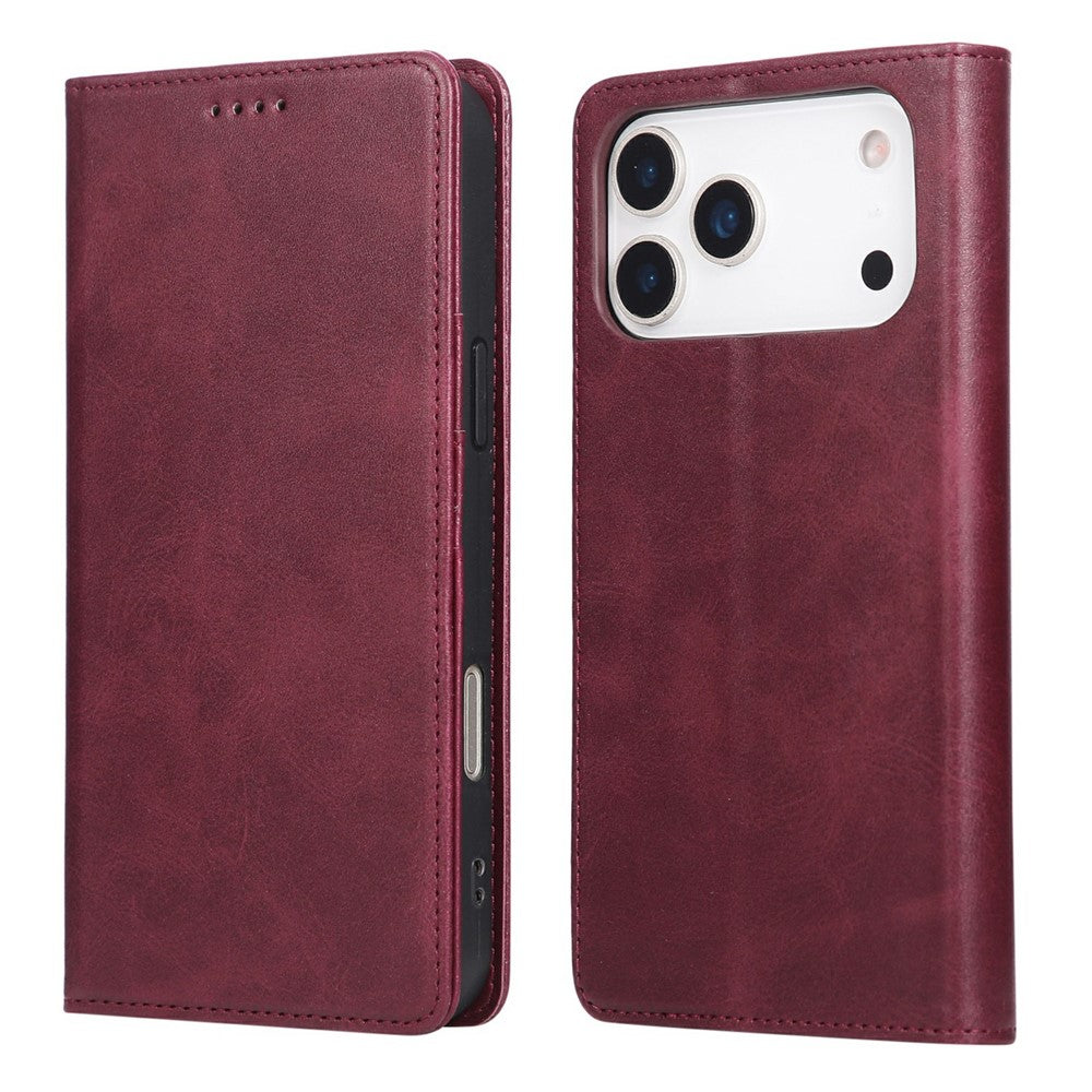 For iPhone 17 Pro Max Case RFID Blocking PU Leather Phone Wallet Cover