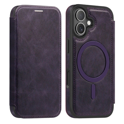 For iPhone 17 Case Compatible with MagSafe RFID Blocking Card Holder Leather Phone Cover