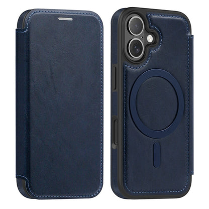For iPhone 17 Case Compatible with MagSafe RFID Blocking Card Holder Leather Phone Cover