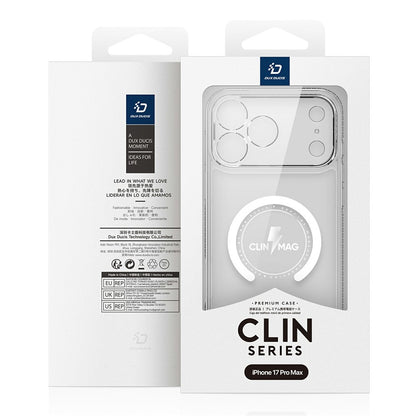 DUX DUCIS Clin Series for iPhone 17 Pro Max Case PC + TPU Clear Magnetic Phone Cover Compatible with MagSafe