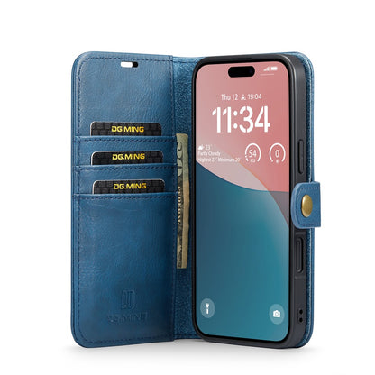 DG.MING for iPhone 17 Case Detachable Split Leather Phone Cover