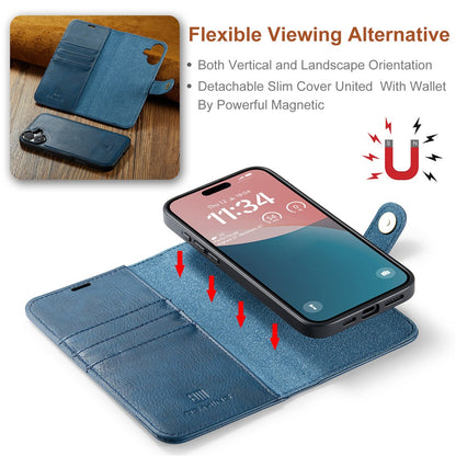 DG.MING for iPhone 17 Case Detachable Split Leather Phone Cover