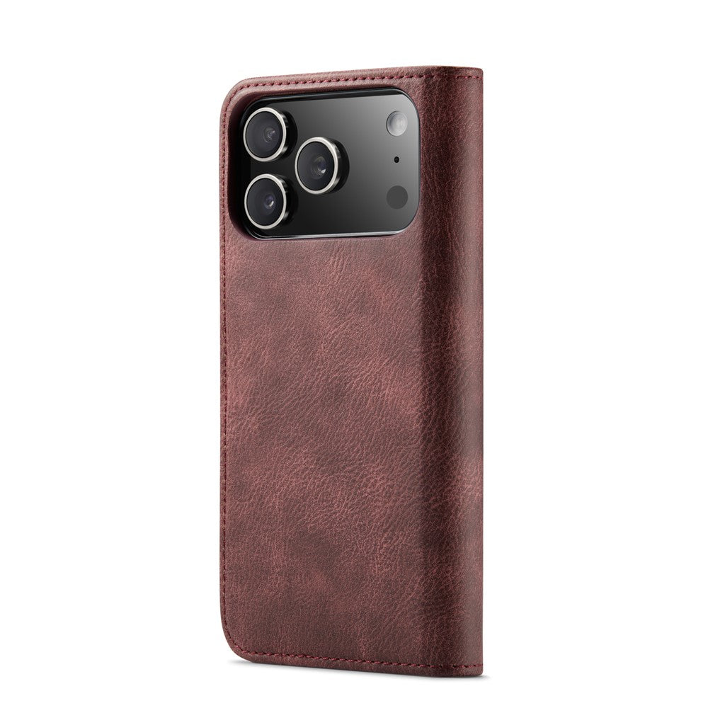 DG.MING for iPhone 17 Pro Max Case Detachable Split Leather Phone Cover