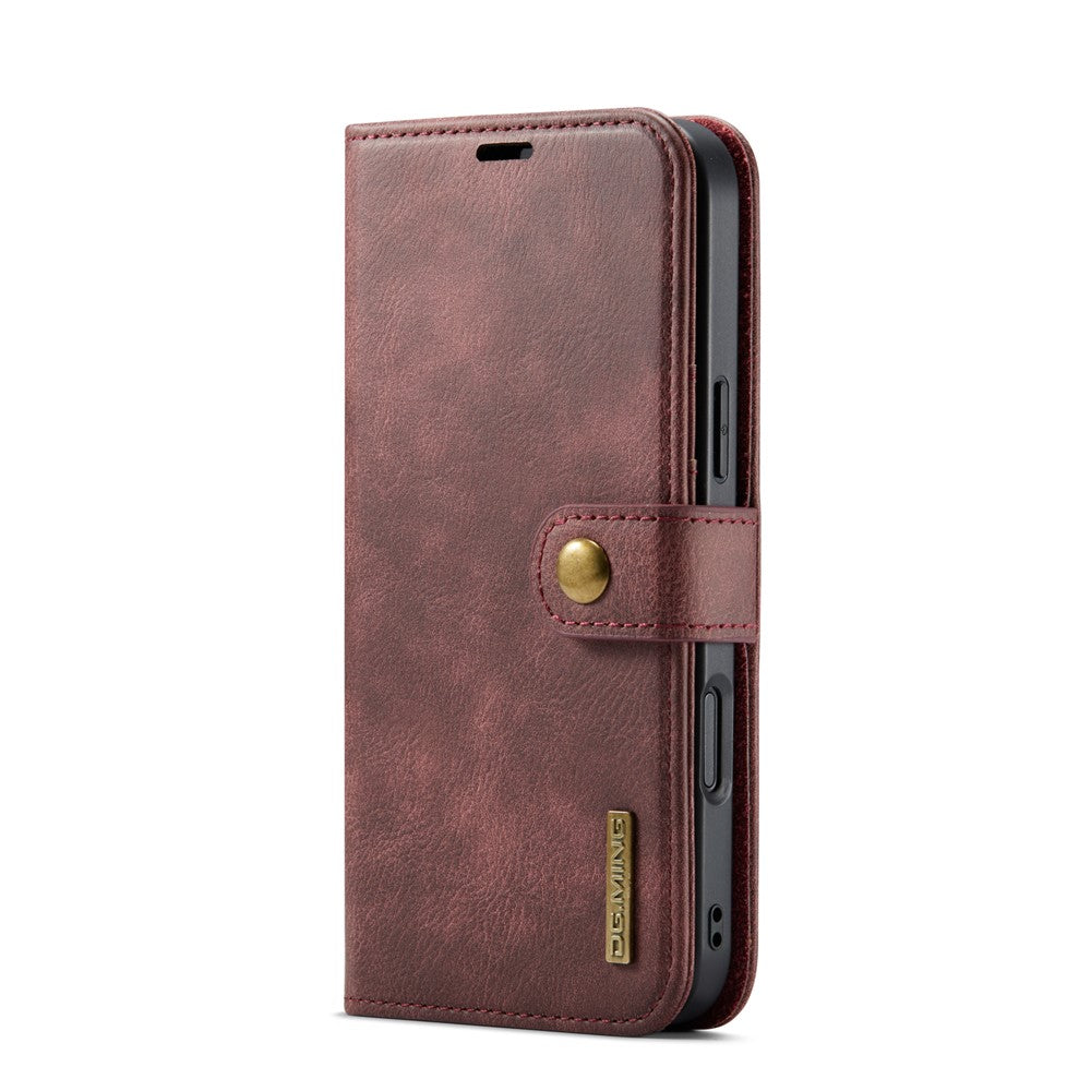DG.MING for iPhone 17 Pro Max Case Detachable Split Leather Phone Cover