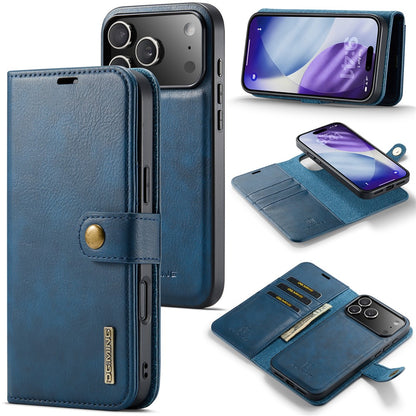 DG.MING for iPhone 17 Pro Max Case Detachable Split Leather Phone Cover