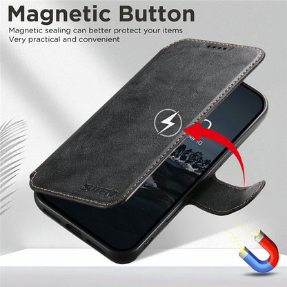 SUTENI Q-05 For iPhone 17 Pro Wallet Case 2 in 1 Detachable Leather Flip Phone Cover with Stand