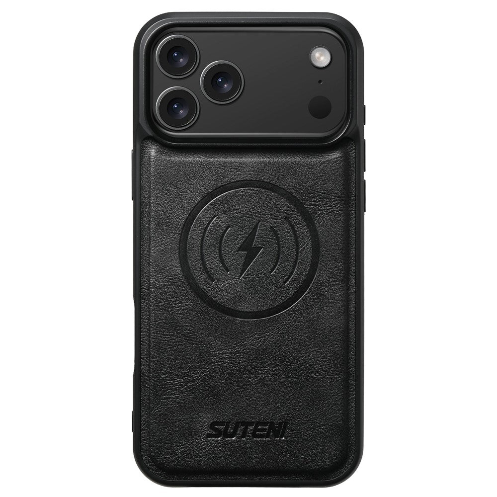 SUTENI Q-05 For iPhone 17 Pro Wallet Case 2 in 1 Detachable Leather Flip Phone Cover with Stand