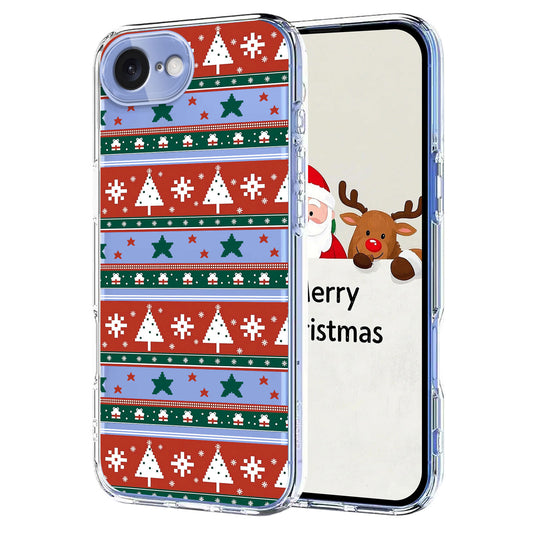 For iPhone 17e / 16e Case Christmas Themed Pattern Printing TPU Phone Back Cover
