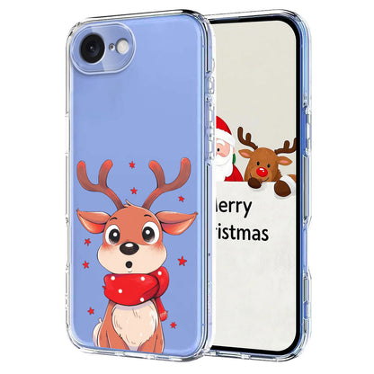 For iPhone 17e / 16e Case Christmas Themed Pattern Printing TPU Phone Back Cover