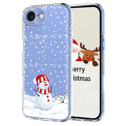 For iPhone 17e / 16e Case Christmas Themed Pattern Printing TPU Phone Back Cover