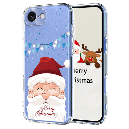 For iPhone 17e / 16e Case Christmas Themed Pattern Printing TPU Phone Back Cover