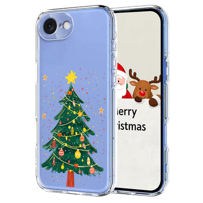For iPhone 17e / 16e Case Christmas Themed Pattern Printing TPU Phone Back Cover