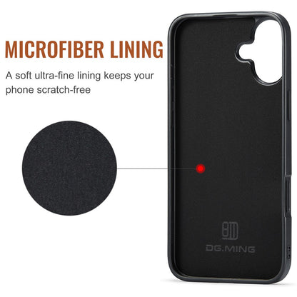 DG.MING M2 Series for iPhone 17 Case PU + PC + TPU Phone Cover Detachable Wallet
