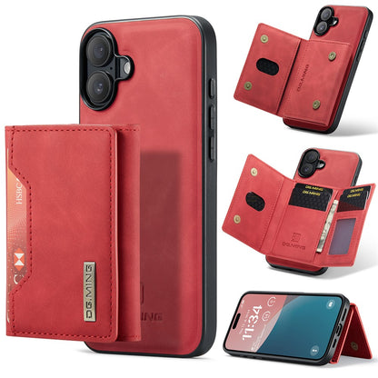 DG.MING M2 Series for iPhone 17 Case PU + PC + TPU Phone Cover Detachable Wallet