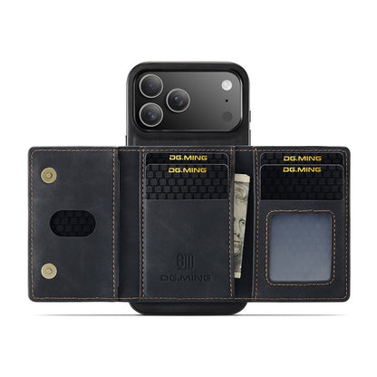 DG.MING M2 Series for iPhone 17 Pro Case PU + PC + TPU Phone Cover Detachable Wallet