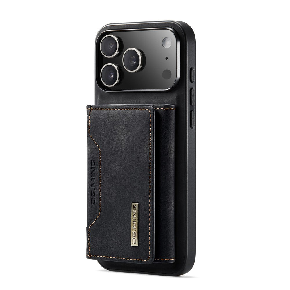 DG.MING M2 Series for iPhone 17 Pro Max Case PU + PC + TPU Phone Cover Detachable Wallet