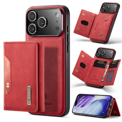 DG.MING M2 Series for iPhone 17 Pro Max Case PU + PC + TPU Phone Cover Detachable Wallet
