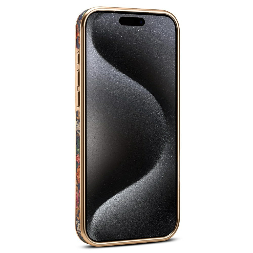 A22 For iPhone 17 Pro Max Case Compatible with MagSafe Kickstand Electroplated Floral Phone Cover