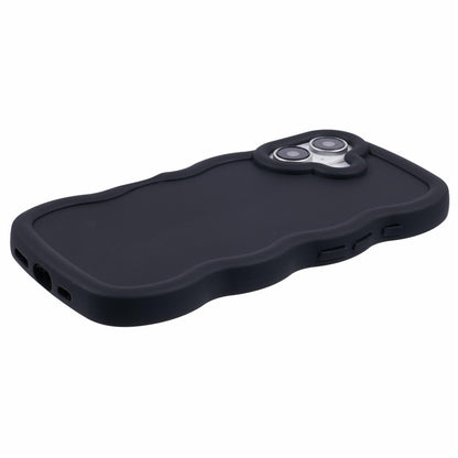 For iPhone 17 Case TPU Protective Phone Cover Unique Curly Wave Frame