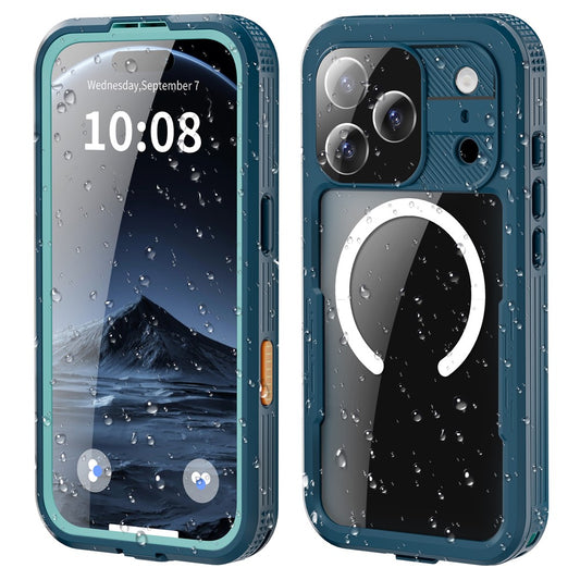 SHELLBOX For iPhone 17 Pro IP68 Waterproof Case Compatible with MagSafe Clear Phone Cover