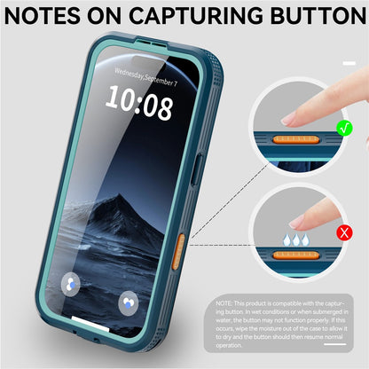 SHELLBOX For iPhone 17 Pro IP68 Waterproof Case Compatible with MagSafe Clear Phone Cover