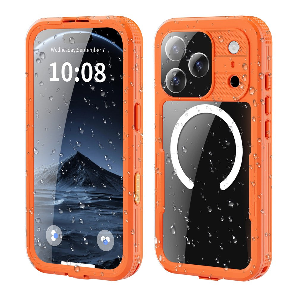 SHELLBOX For iPhone 17 Pro IP68 Waterproof Case Compatible with MagSafe Clear Phone Cover