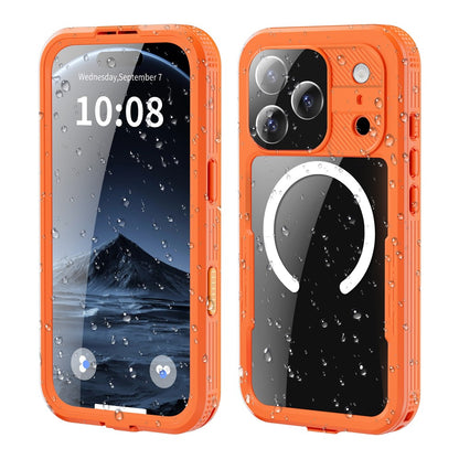 SHELLBOX For iPhone 17 Pro IP68 Waterproof Case Compatible with MagSafe Clear Phone Cover