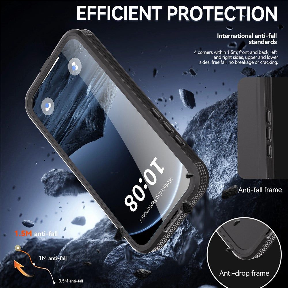 SHELLBOX For iPhone 17 Pro Max IP68 Waterproof Case Compatible with MagSafe Clear Phone Cover