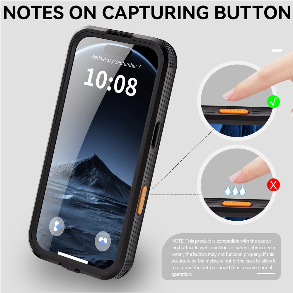 SHELLBOX For iPhone 17 Pro Max IP68 Waterproof Case Compatible with MagSafe Clear Phone Cover