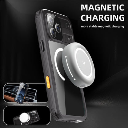 SHELLBOX For iPhone 17 Pro Max IP68 Waterproof Case Compatible with MagSafe Clear Phone Cover