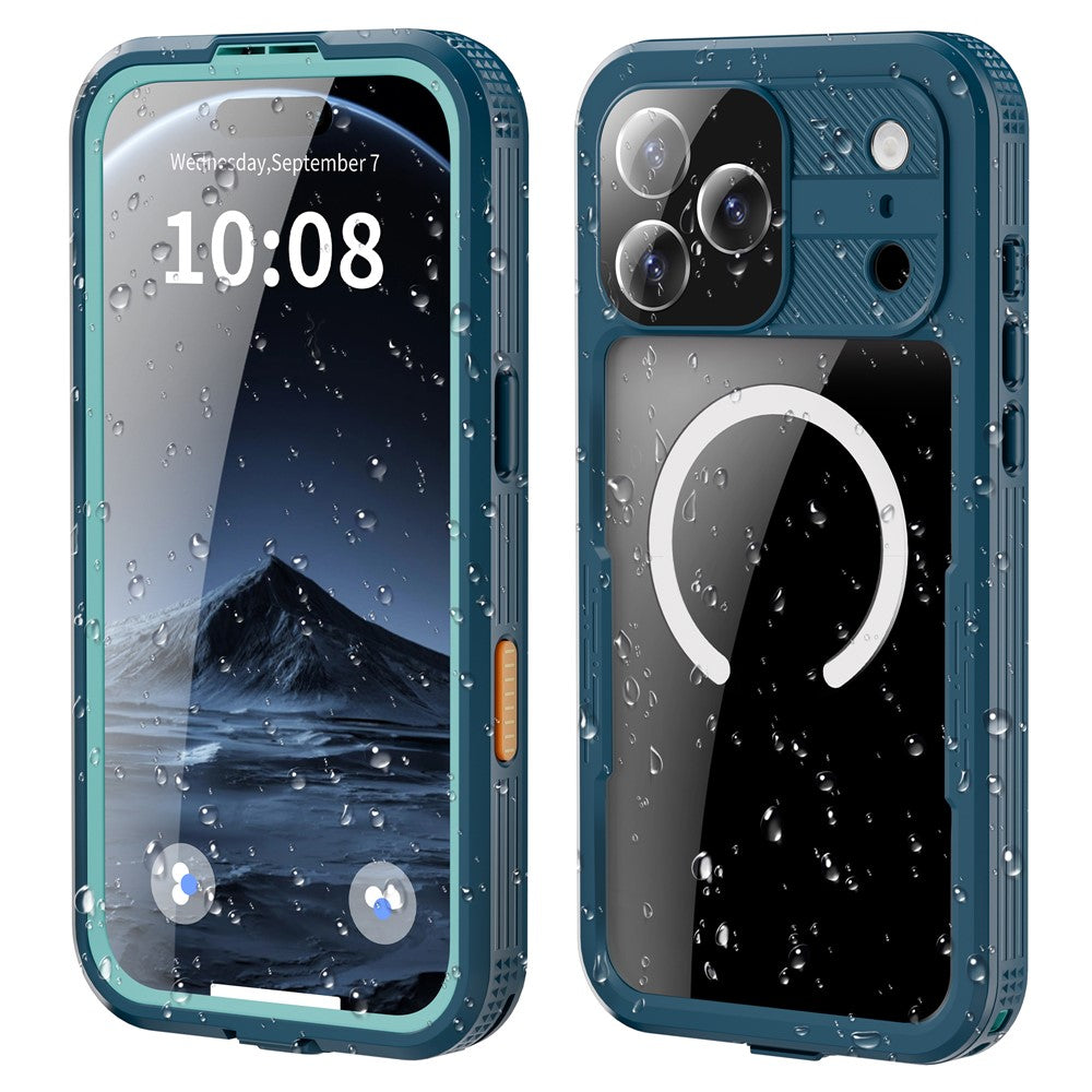 SHELLBOX For iPhone 17 Pro Max IP68 Waterproof Case Compatible with MagSafe Clear Phone Cover