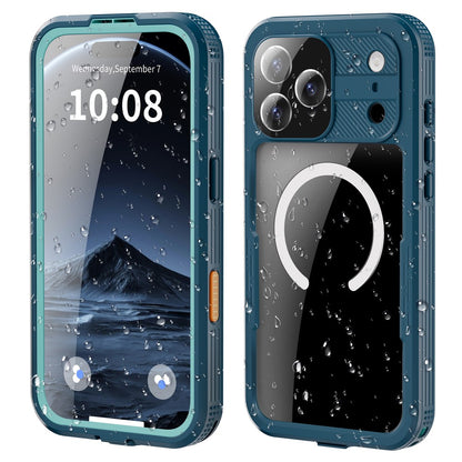 SHELLBOX For iPhone 17 Pro Max IP68 Waterproof Case Compatible with MagSafe Clear Phone Cover