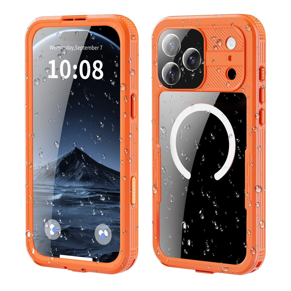 SHELLBOX For iPhone 17 Pro Max IP68 Waterproof Case Compatible with MagSafe Clear Phone Cover