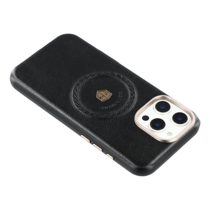 KIGC For iPhone 16 Pro Max Case Compatible with MagSafe PU Leather TPU Phone Back Cover