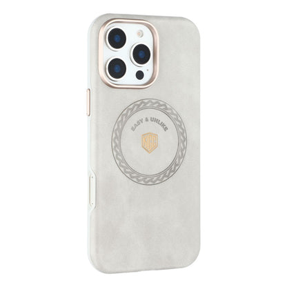 KIGC For iPhone 16 Pro Max Case Compatible with MagSafe PU Leather TPU Phone Back Cover
