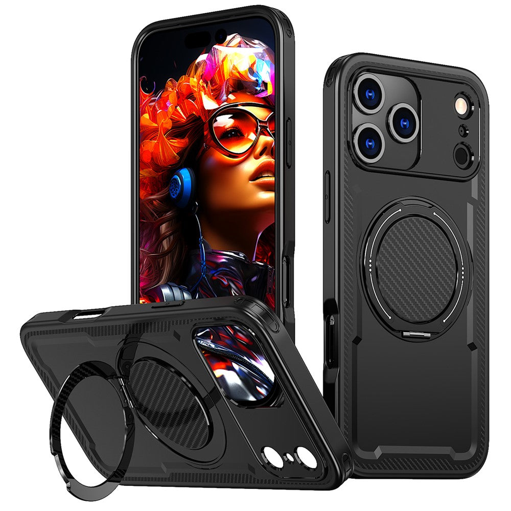 For iPhone 17 Pro Case Compatible with MagSafe TPU + PC Kickstand Phone Cover