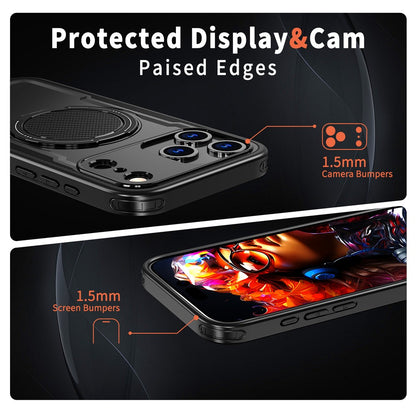 For iPhone 17 Pro Case Compatible with MagSafe TPU + PC Kickstand Phone Cover