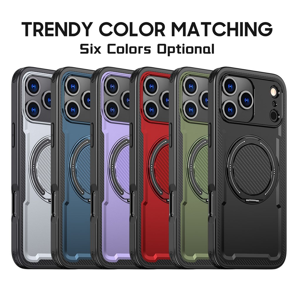 For iPhone 17 Pro Case Compatible with MagSafe TPU + PC Kickstand Phone Cover