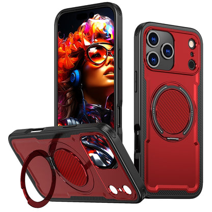 For iPhone 17 Pro Case Compatible with MagSafe TPU + PC Kickstand Phone Cover
