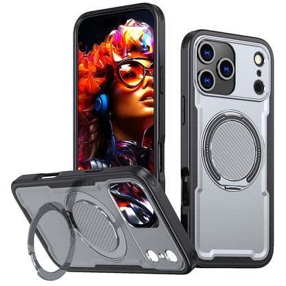 For iPhone 17 Pro Case Compatible with MagSafe TPU + PC Kickstand Phone Cover