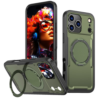 For iPhone 17 Pro Case Compatible with MagSafe TPU + PC Kickstand Phone Cover