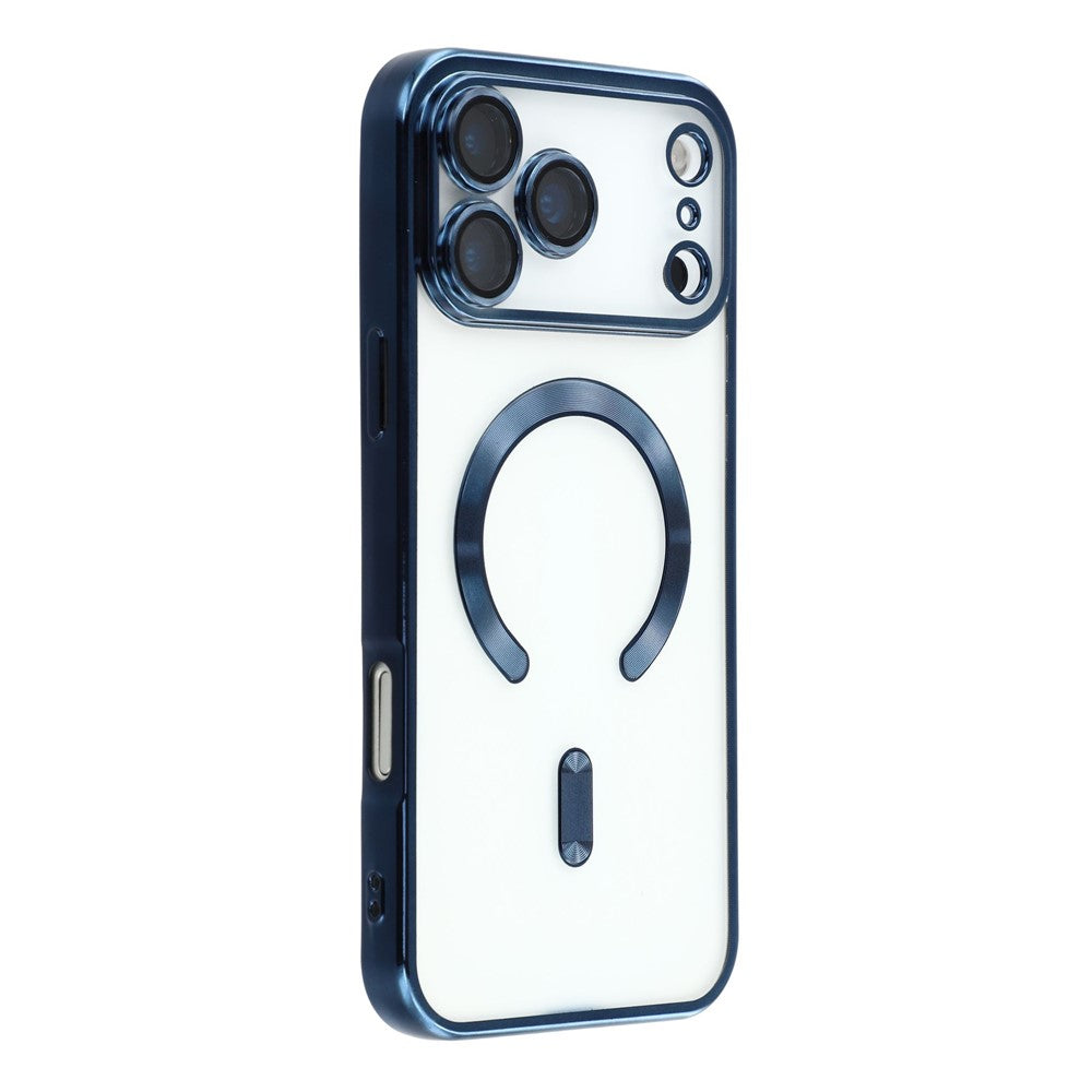 For iPhone 17 Pro Max Case Compatible with MagSafe Electroplated TPU Phone Cover with Lens Film