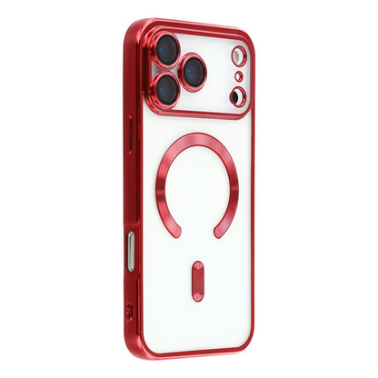 For iPhone 17 Pro Case Compatible with MagSafe Electroplated TPU Phone Cover with Lens Film
