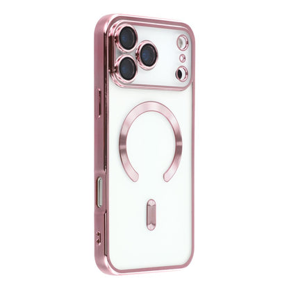 For iPhone 17 Pro Case Compatible with MagSafe Electroplated TPU Phone Cover with Lens Film