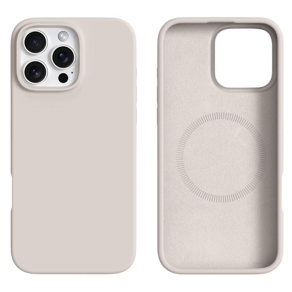 For iPhone 16 Pro Max Case Compatible with MagSafe Liquid Silicone + PC Phone Cover