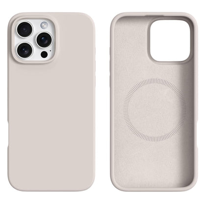 For iPhone 16 Pro Max Case Compatible with MagSafe Liquid Silicone + PC Phone Cover