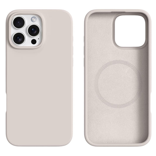 For iPhone 16 Pro Case Compatible with MagSafe Liquid Silicone + PC Phone Cover