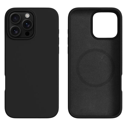 For iPhone 16 Pro Case Compatible with MagSafe Liquid Silicone + PC Phone Cover