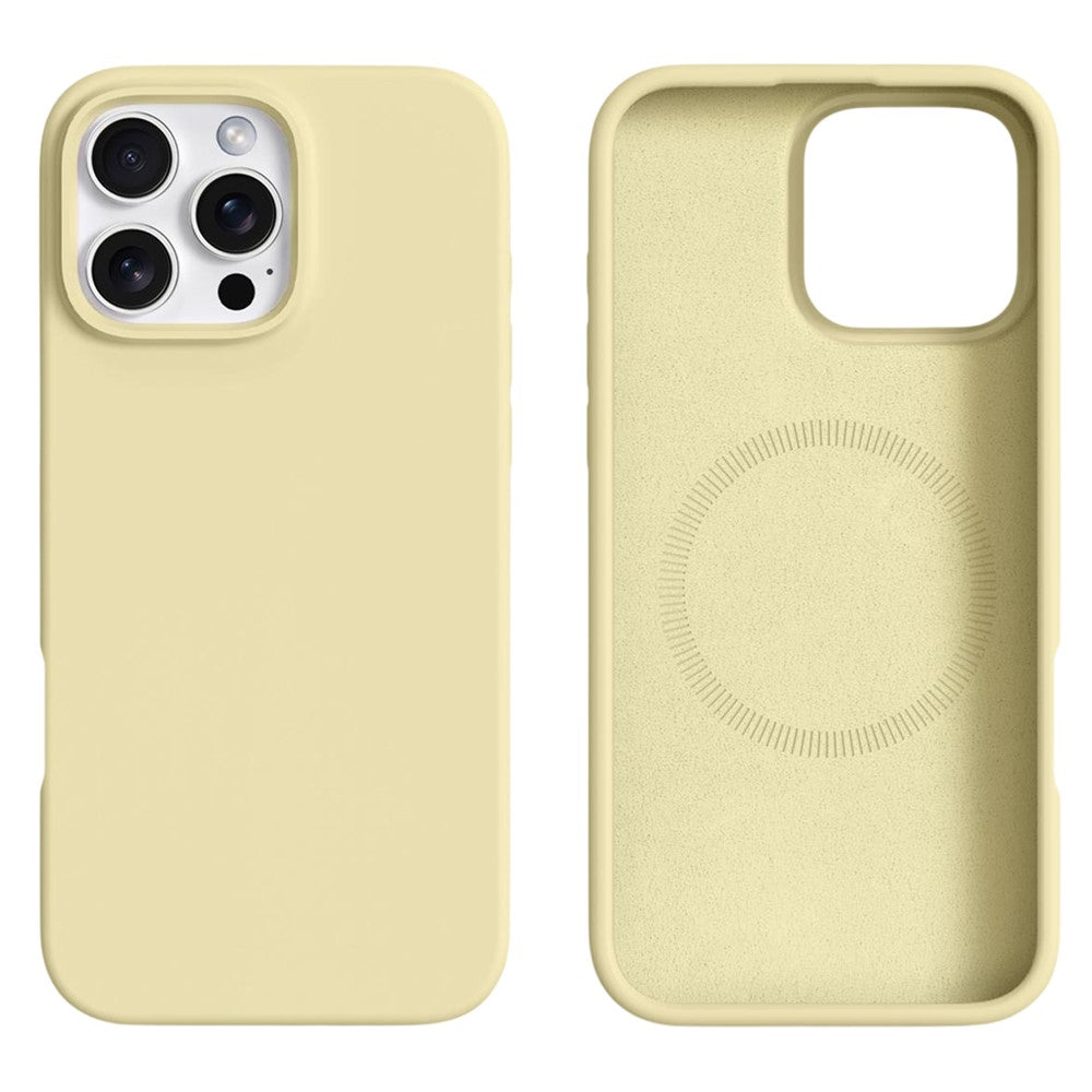 For iPhone 16 Pro Case Compatible with MagSafe Liquid Silicone + PC Phone Cover