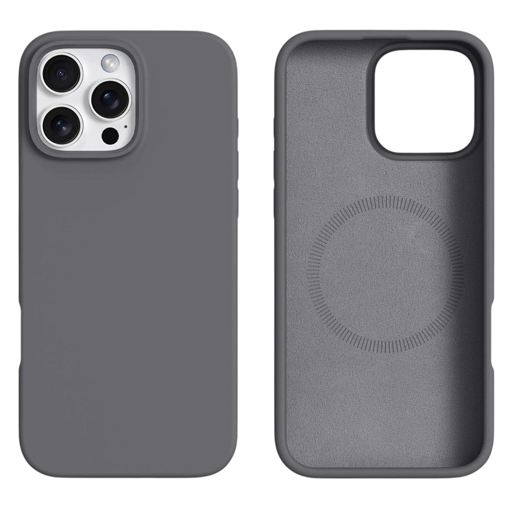 For iPhone 16 Pro Case Compatible with MagSafe Liquid Silicone + PC Phone Cover